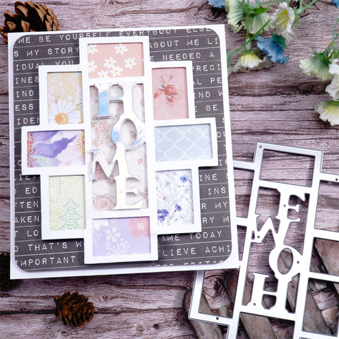 Inlovearts Home Words Photo Cutting Dies