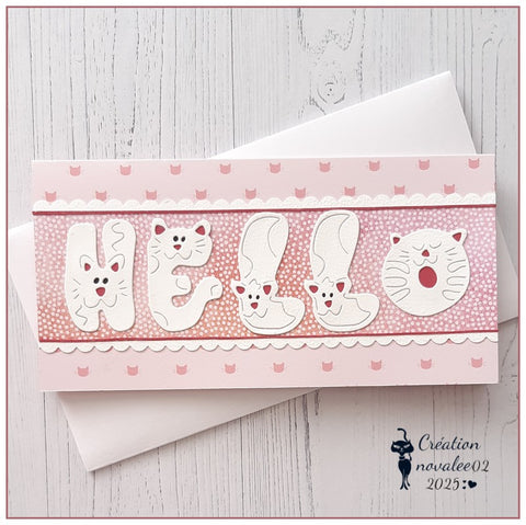 Inlovearts Cute Cat Alphabet Cutting Dies