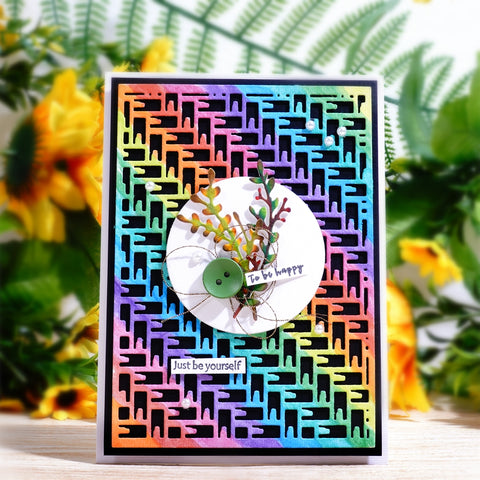 Inlovearts Cross Grid Background Board Cutting Dies