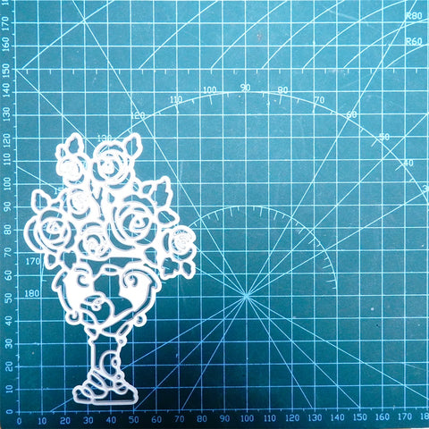 Inlovearts Flowers and Vase Cutting Dies