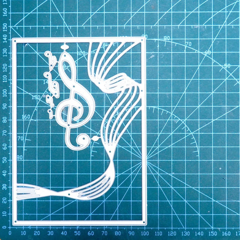 Inlovearts Flying Music Symbols Cutting Dies