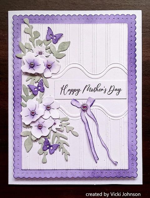 Inlovearts Symmetrical Striped Pattern Plastic Embossing Folder