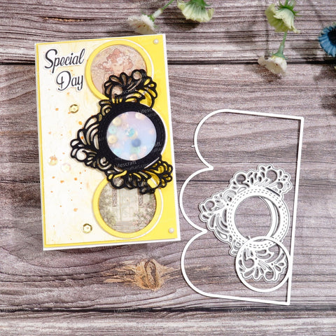 Inlovearts Photo Frame Background Board Metal Cutting Dies