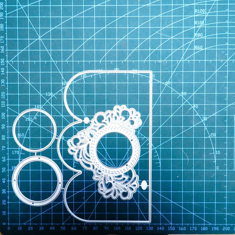 Inlovearts Photo Frame Background Board Metal Cutting Dies