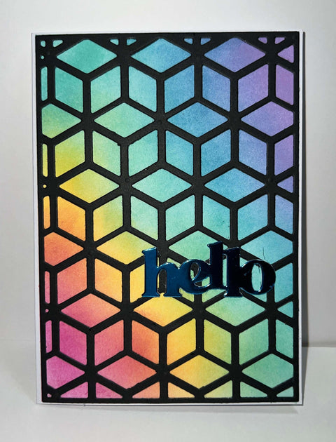 Inlovearts Diamond Lattice Background Board Metal Cutting Dies