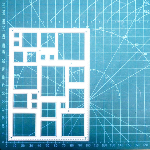 Inlovearts Small Square Grid Background Board Cutting Dies