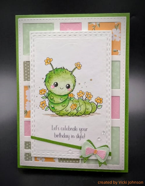 Inlovearts Small Square Grid Background Board Cutting Dies