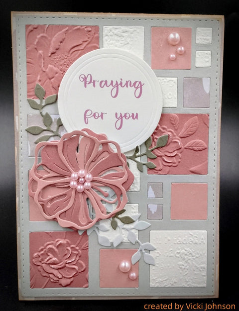 Inlovearts Small Square Grid Background Board Cutting Dies