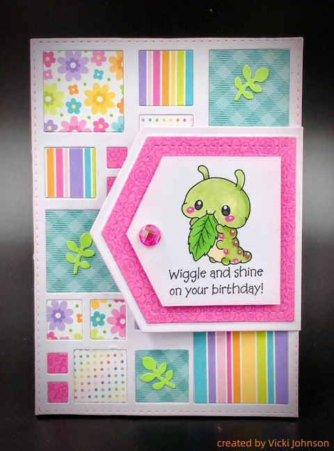 Inlovearts Small Square Grid Background Board Cutting Dies