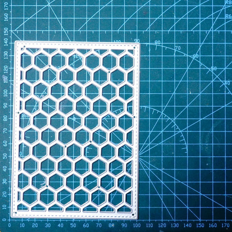 Inlovearts Honeycomb Background Board Cutting Dies