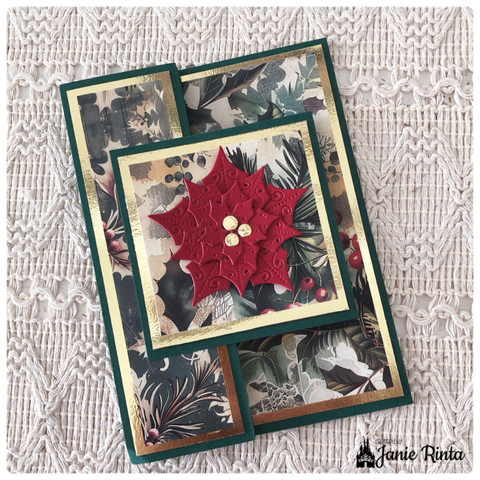 Inloveartshop Poinsettia Petal & Leaves Decor Nature Cutting Dies