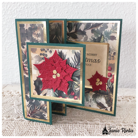 Inloveartshop Poinsettia Petal & Leaves Decor Nature Cutting Dies