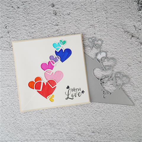 Inlovearts Heart Border Cutting Dies