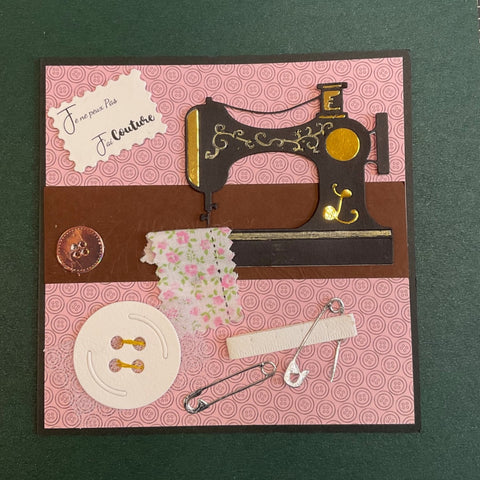 Inlovearts Needlework, Button, Paper Clip and Sewing Machine Cutting Dies
