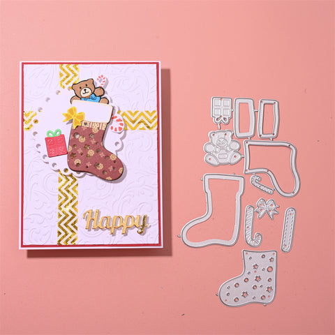 Inloveartshop Socks & Gifts Christmas Theme Cutting Dies