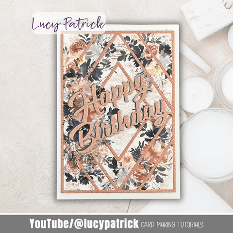 Inlovearts Multiple Rhombus Waste Paper Utilization Background Cutting Dies