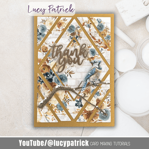 Inlovearts Multiple Rhombus Waste Paper Utilization Background Cutting Dies