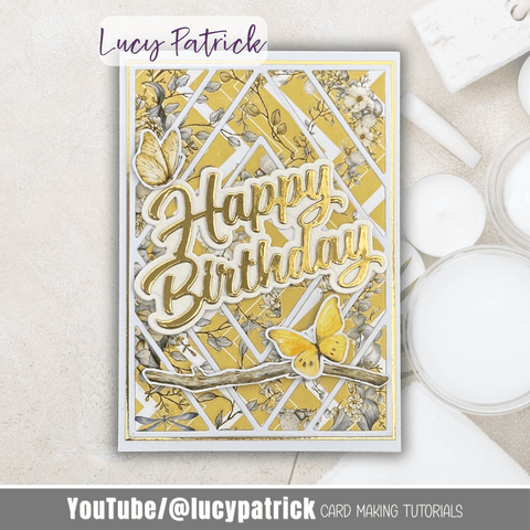 Inlovearts Multiple Rhombus Waste Paper Utilization Background Cutting Dies