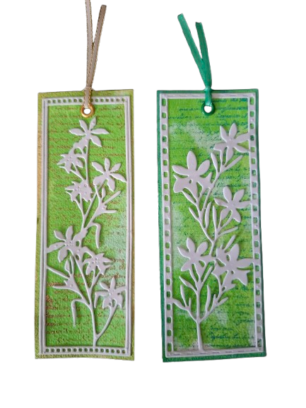 2 Pcs Rectangle Flowers Border Metal Dies