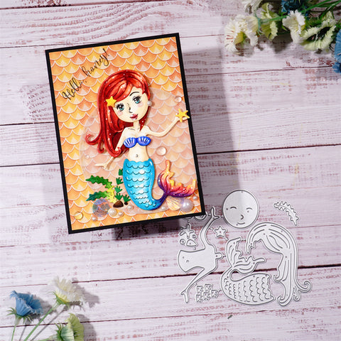 Inlovearts Mermaid Cutting Dies