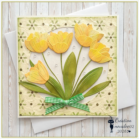 Inlovearts Blooming Tulips Cutting Dies