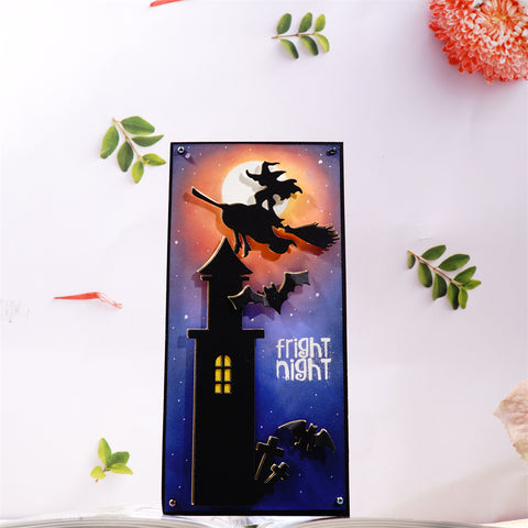 Inlovearts Witch and Horror Castle Metal Cutting Dies