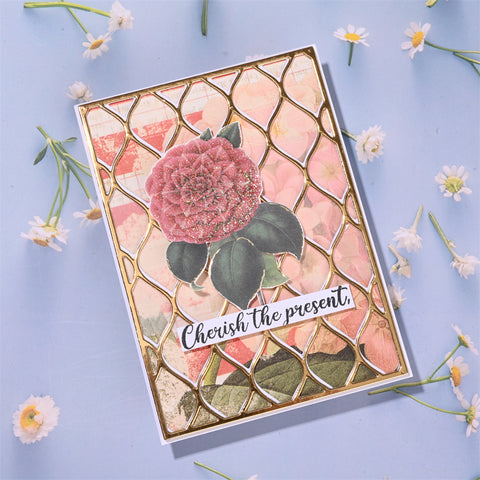 Inloveartshop Hollow Diamond Background Board Cutting Dies