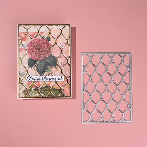Inloveartshop Hollow Diamond Background Board Cutting Dies