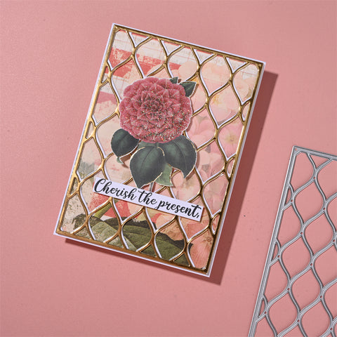Inloveartshop Hollow Diamond Background Board Cutting Dies