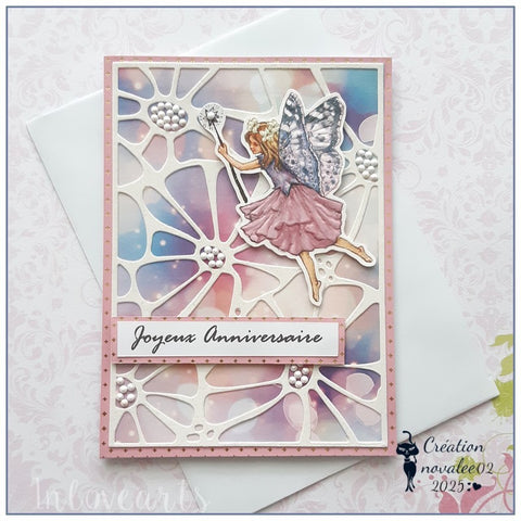 Inlovearts Big Daisies Background Board Cutting Dies