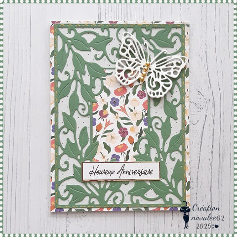 Inlovearts Rectangular Leaves Frame Cutting Dies