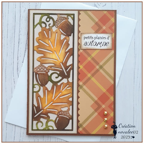 Inlovearts Leaf and Pine Cones Border Cutting Dies