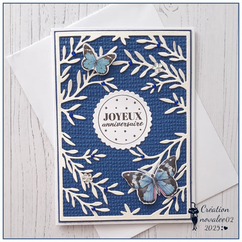 Inlovearts Leaf Rectangular Background Board Cutting Dies