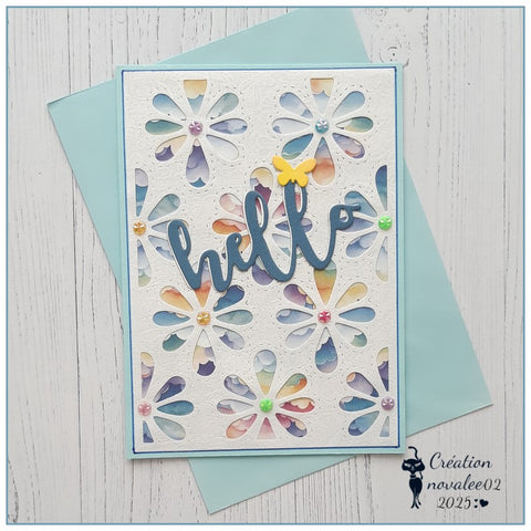 Inlovearts Eight-petal Flower Background Board Cutting Dies