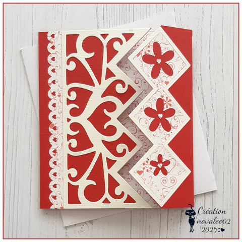 Inlovearts Rhombus and Lace Border Cutting Dies