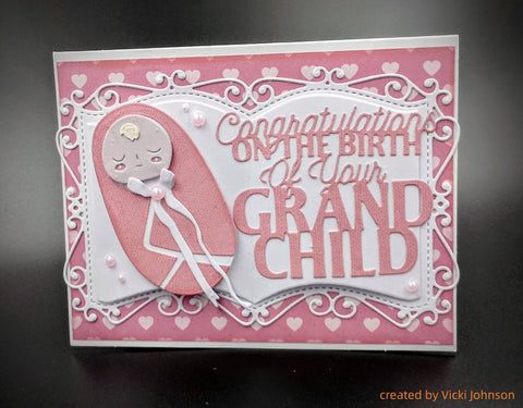 Inlovearts Swaddled Baby Cutting Dies