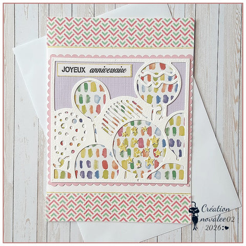 Inlovearts Balloon Background Board Cutting Dies