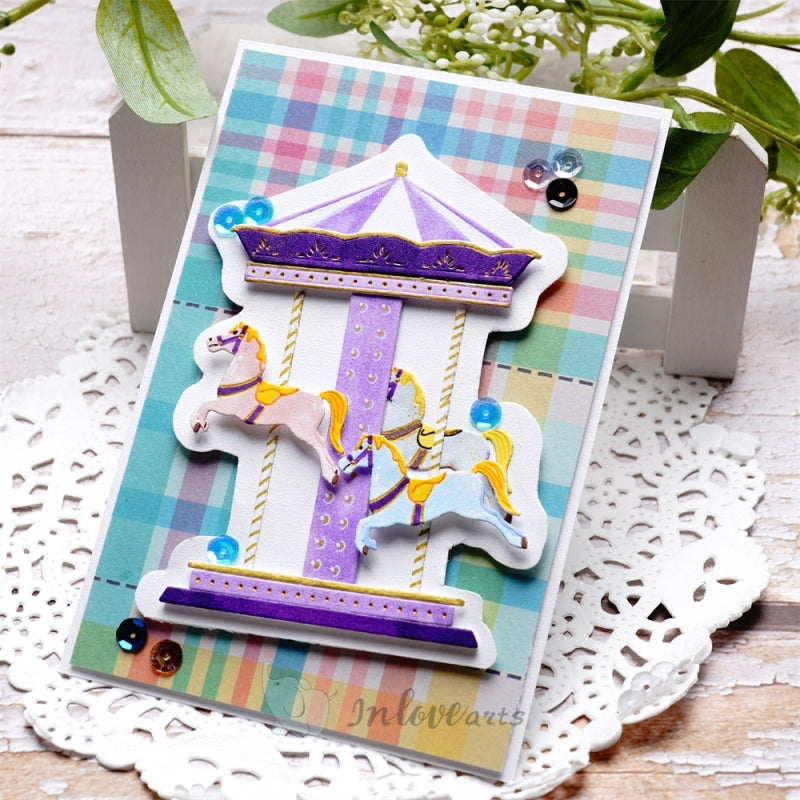 Inlovearts Dreamy Carousel Cutting Dies