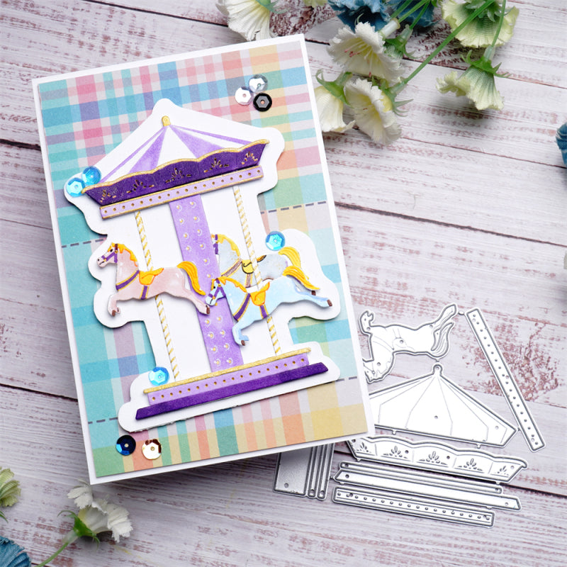 Inlovearts Dreamy Carousel Cutting Dies