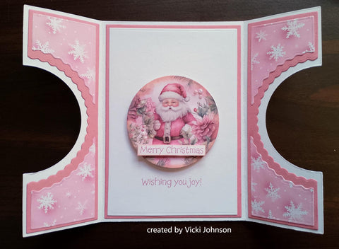 Inlovearts 24PCS 6" Rosy Yuletide Scrapbook & Cardstock Paper