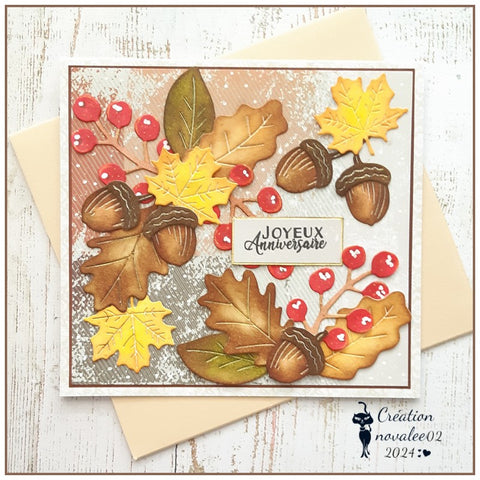 Inloveart Berries & Pine Cones Cutting Dies