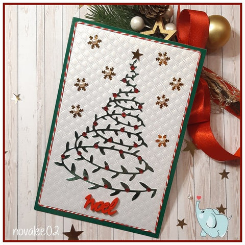 Inlovearts Ivy Christmas Tree Cutting Dies