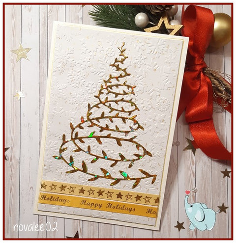 Inlovearts Ivy Christmas Tree Cutting Dies