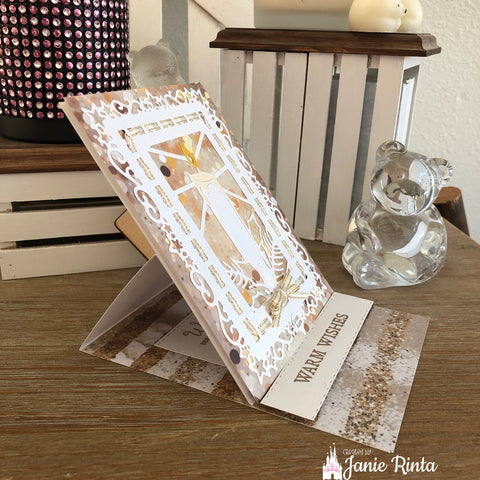 Inlovearts Christmas Candle Background Board Cutting Dies