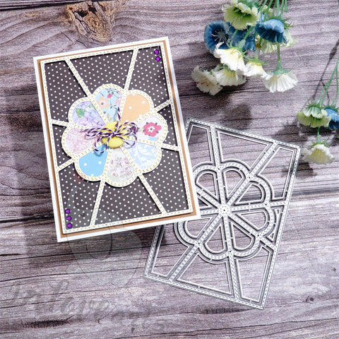 Inlovearts Eight-part Grid Background Board Cutting Dies