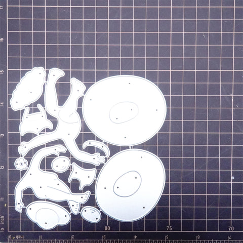Inlovearts Lying on the Swimming Ring Cutting Dies