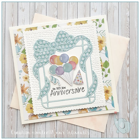 Inlovearts Bowknot Decorated Frame Cutting Dies