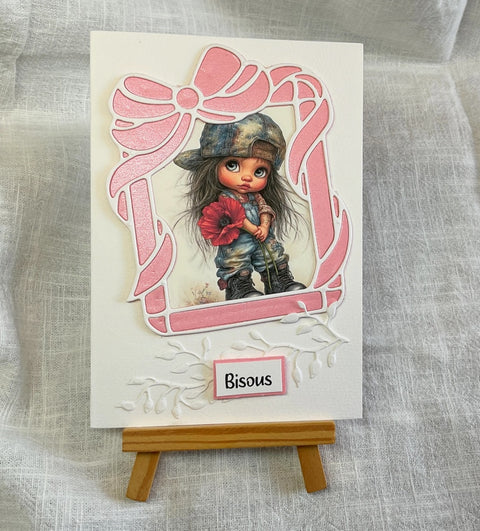 Inlovearts Bowknot Decorated Frame Cutting Dies