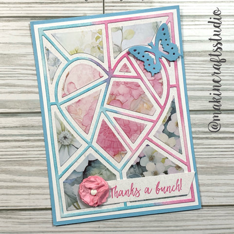 Inlovearts Collage of Heart Background Board Cutting Dies
