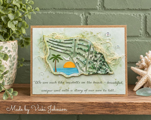 Inlovearts Scenery in the Conch Cutting Dies